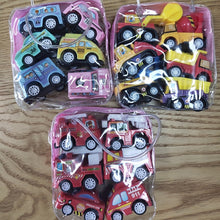 Load image into Gallery viewer, 6pcs Children Car Set Simulate Educational Trailer Toy Inertia Truck Kids Race Car Plaything Pull Back Cars For Kids Boys Gift