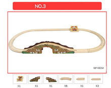 Load image into Gallery viewer, EDWONE One Set Beech Wood Railway Vehicle Accessories Toys Wood Track Assembled educational toys Compatibel All Wood Track Biro
