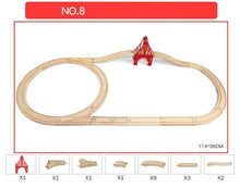 Load image into Gallery viewer, EDWONE One Set Beech Wood Railway Vehicle Accessories Toys Wood Track Assembled educational toys Compatibel All Wood Track Biro
