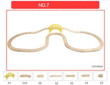 Load image into Gallery viewer, EDWONE One Set Beech Wood Railway Vehicle Accessories Toys Wood Track Assembled educational toys Compatibel All Wood Track Biro
