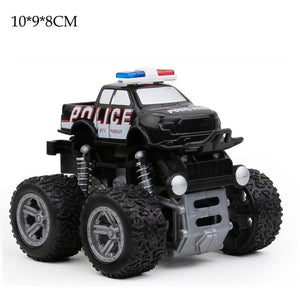 Mini Inertial Off-Road Vehicle Pullback Children Toy Car Plastic Friction Stunt Car Juguetes Carro kids toys for boys