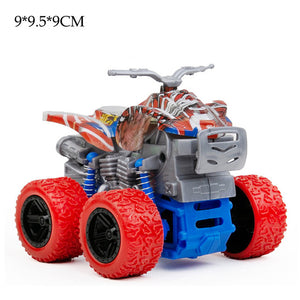 Mini Inertial Off-Road Vehicle Pullback Children Toy Car Plastic Friction Stunt Car Juguetes Carro kids toys for boys