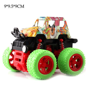Mini Inertial Off-Road Vehicle Pullback Children Toy Car Plastic Friction Stunt Car Juguetes Carro kids toys for boys