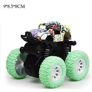 Mini Inertial Off-Road Vehicle Pullback Children Toy Car Plastic Friction Stunt Car Juguetes Carro kids toys for boys
