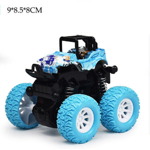 Mini Inertial Off-Road Vehicle Pullback Children Toy Car Plastic Friction Stunt Car Juguetes Carro kids toys for boys
