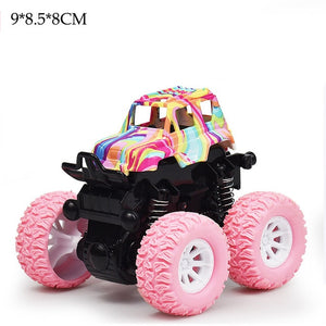 Mini Inertial Off-Road Vehicle Pullback Children Toy Car Plastic Friction Stunt Car Juguetes Carro kids toys for boys