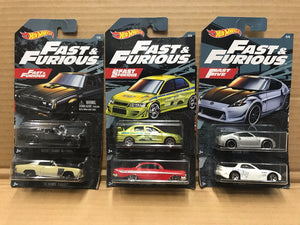 Hotwheels CARS 1/64 Fast Furious mitsubishi rx7 370z Collector Edition Metal Kids Toys Christmas Gift