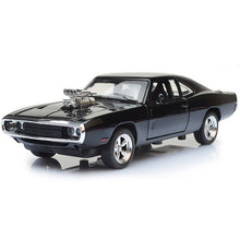 Load image into Gallery viewer, Hot 1:32 Dodge Classic Car Showpiece Diecast Metal Model Car Sound and Light Pull-back Vehicle Toy for Children Gift 4 colors
